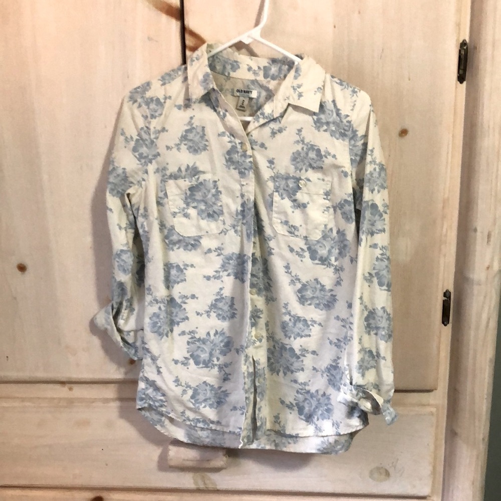 Floral button up